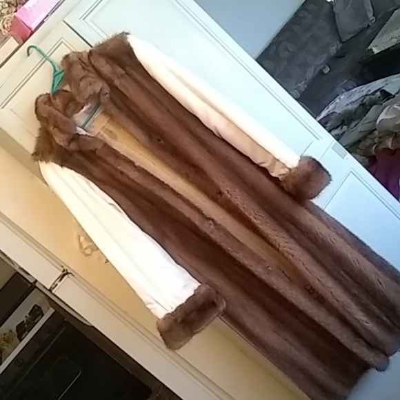 Creeds mink fur coat with rain coat. - Picture 2 of 4